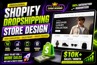 shopify website shopify store design dropshipping store as shopify expert