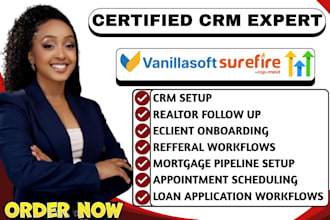 setup gohighlevel surefire vanillasoft mortgage crm onboarding referral workflow