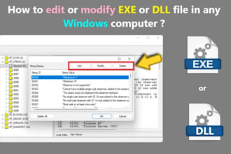 decompile, crack, patch, reverse, modify apk,exe or dll file