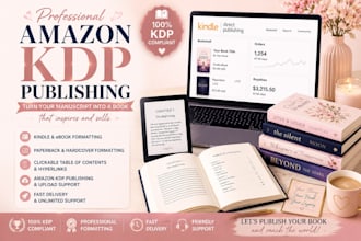 format, publish, and upload your amazon KDP book professionally