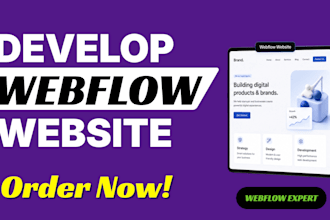 build webflow website, landing page or figma to webflow