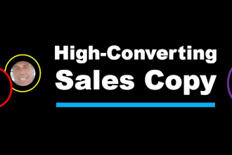 write high converting sales page, landing page copy