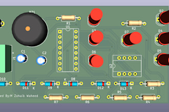 design circuit schematics and pcb layout in kicad