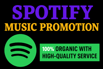 do organic spotify playlist promotion and music marketing