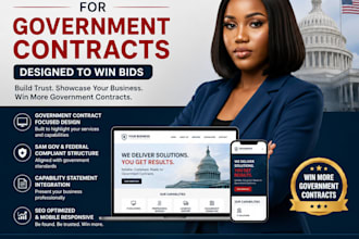 design website to win government bids on sam gov