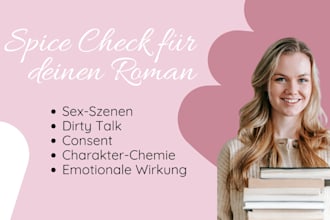deinen roman einem spice check unterziehen