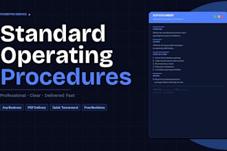 write professional standard operating procedures sops for your business
