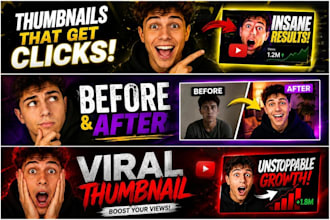design eye catching youtube thumbnails fast