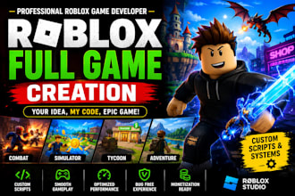 create a custom roblox full game with advanced scripting