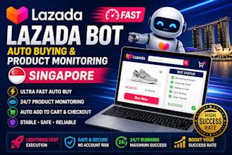 dev auto purchase bot, auto checkout bot, lazada bot, pokemon bot, shopping bot