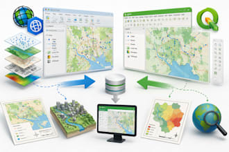 create gis maps using arcgis and qgis
