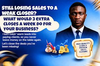 sales closer high ticket b2b sales lead generation salesperson sales lead