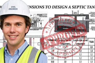 design florida septic system plans with pe stamp for permit approval