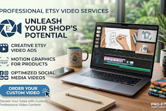 design digital products mockup, videos for digital or print on demand, etsy shop