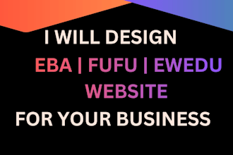 design eba and amala website for your culinary business