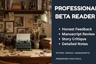 beta read and proofread your short story, article, or manuscript