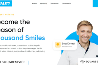 design squarespace health startup website fitness wellness startup website