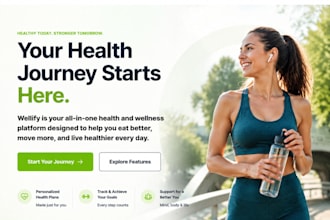 design wix health startup website fitness wellness startup website