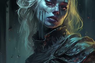 do horror character art and horror character
