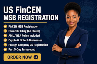 register your money services business msb with fincen for US compliance