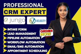setup mortgage client onboarding jungo velocity crm pipeline and lead automation
