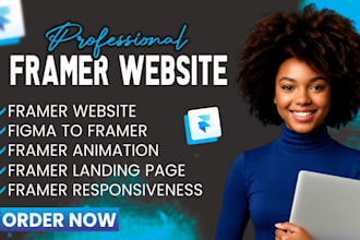 design or redesign your website with framer,