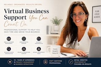 be your virtual assistant for business and admin support