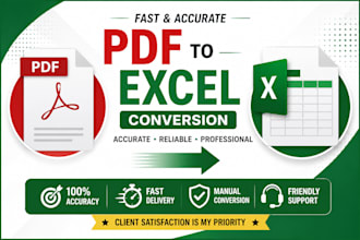 fast and accurate PDF to excel conversion