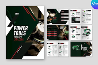 design printable promotional product catalog for b2b, b2c manufacturer business