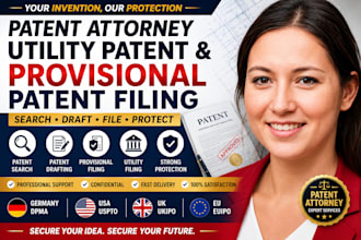 be your patent attorney patent search provisional and utility patent filing