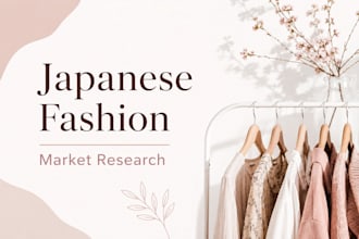do japanese fashion and market research