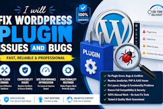 fix wordpress plugin issues, fix wordpress error, fix wordpress bug