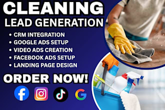 cleaning lead, cleaning facebook ads, cleaning google ads, cleaning video ads