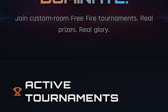 develop a gaming tournament apps for android