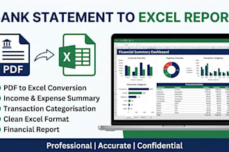 convert bank statements to excel reports