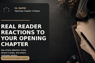 give real reader reactions to your opening chapter