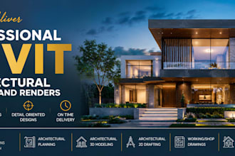 deliver professional revit architectural drawings and renders