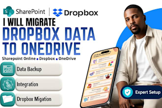 migrate dropbox to sharepoint online securely with cloud data transfer and zero