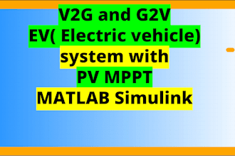 v2g and g2v bidirectional ev charging system with pv mppt matlab simulink