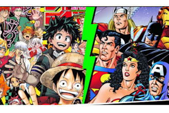 draw custom comic or manga page