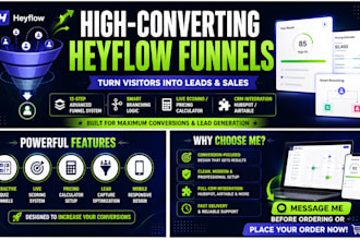 create high converting heyflow funnels to generate more leads