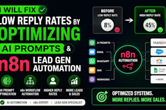 do b2b leads, fix low reply rates by optimizing ai prompts n8n lead generation