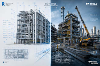 design industrial and construction projects at lod 350 standards