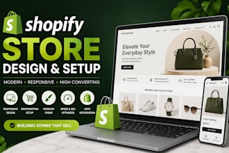 design branded shopify store with apps and SEO setup