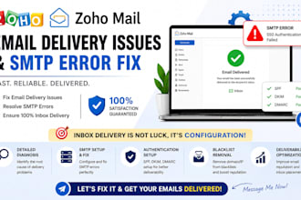 fix zoho mail delivery issues, SMTP errors, and email sending problems