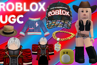 do roblox ugc assets, roblox hair, roblox chain, roblox hat, roblox accessories