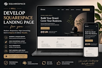 develop squarespace landing page for you