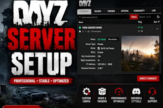 setup and customize your dayz server professionally