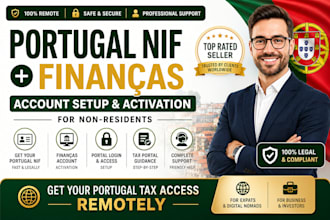 help you get portugal nif and activate your financas account remotely