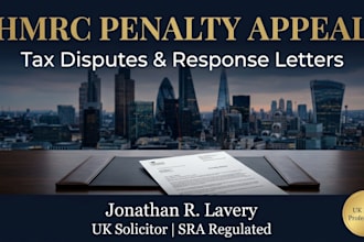 draft your hmrc tax penalty appeal and response letter UK